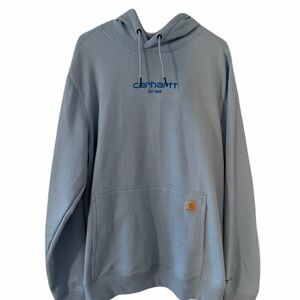 Carhartt Men's Light Blue Hoodie